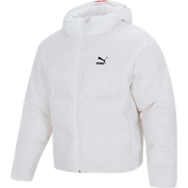 Puma Mens Down Jacket Short Hooded Simple Fashion Warm Sports Leisure Down Jacket