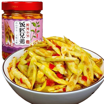 Fanpi Brothers’ hot and sour bamboo shoots are served with Hunan specialty chopped peppers shredded bamboo shoots tender bamboo shoot tips chili sauce and pickles ready to eat