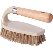Laundry brush household long handle natural solid wood does not hurt clothes cleaning board brush shoe washing brush multifunctional cleaning brush