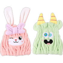 Rashalia childrens shampoo and dry hair cap super absorbent and quick-drying hair towel girls baby shampoo and drying cap thickening