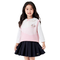 (Same style as Melody IP Mall) Balabala Girls Vest Sweater Autumn 2024 New Sweater Sweet