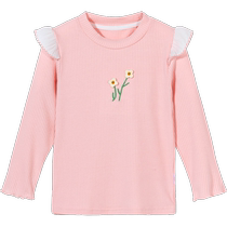 Beibeiyi childrens clothing girls t-shirt long-sleeved 2024 spring new sweet medium-sized baby girl baby tops bottoming shirt