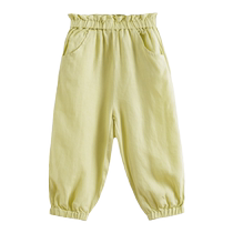 (Lu Fu) Marc Jenny 2024 new summer girls 100% natural linen anti-mosquito pants and bloomers