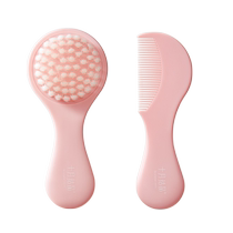 October crystallized baby comb set for infants boys and girls special fetal hair non-harming comb soft bristle brush