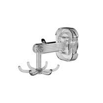 Suction cup six-claw rotating hook kitchen punch-free spatula spoon hanger household seamless wall-mounted storage rack