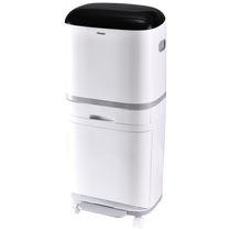 HOUYA kitchen trash can household food waste classification large capacity high double-layer dry and wet separation bucket with lid