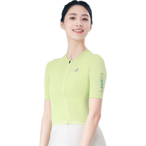 Lampada cycling jersey short-sleeved new womens spring and summer sweat-proof breathable road mountain bike colorful feather short-sleeved