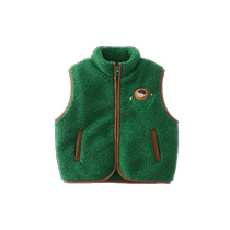 Qiqi Xiong boys vest autumn and winter baby lamb velvet vest childrens thermal vest outer wear baby vest spring