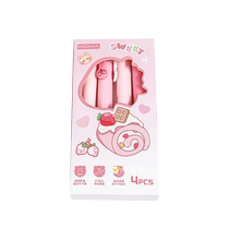 Moka soft grip press gel pen high appearance brush question pen st tip student 0 5m smooth press carbon pen