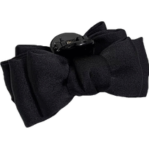 Rasharia French Black Bow Small Princess Hairpin Clip Feminine Versatile Side Clip Bangs Clip