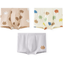 Mini Balalaxia New Boys Sweat-Absorbent Breathable Underwear Baby Unclamped PP Boxer Briefs (3 Pack)