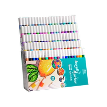 True color acrylic marker pen opaque stackable single-head quick-drying waterproof special for kindergarten primary school students and children