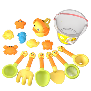 沙滩挖沙工具小黄鸭儿童沙滩车套装沙滩玩具男孩女孩戏水玩沙礼物