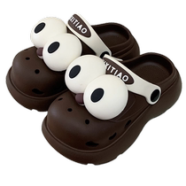 Thin Strips Childrens Croc Shoes Summer EVA Anti-Slip Comfortable Creative Fun Big Eyes Boys Girls Cute Sandals