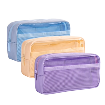 Deli pencil case stationery box stationery bag girls heart museum composite multi-purpose pencil case large capacity new product