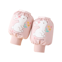 Liinfants Room Baby Cuff Winter One Year Olds Waterproof Eat Cute Autumn And Winter Down Clothes Children Anti Dirty Sleeves