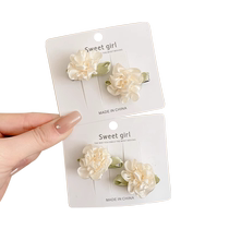 Super fairy camellia flower hairpin hairpin grabber duckbill clip side clip hair accessories forehead side clip