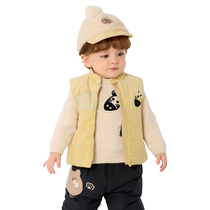 Balabala baby vest winter outer wear baby boy vest corduroy cute thickened warm fashion trendy