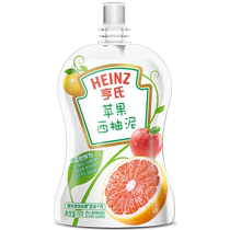 Heinz gift box fruit puree single bag apple grapefruit flavor 78g