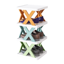 DFR creative shoe rack door simple shoe cabinet dormitory multi-layer storage rack space-saving sandwich storage shoe rack