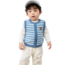 (Same style in the mall) Balabala Baby Vest Autumn Clothing 2024 New Warm Boys Bottoming Vest Fashion
