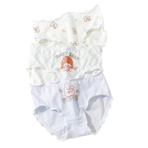 Mianqi Bear Girls Underwear Childrens Cotton Shorts 2024 New Little Girl Briefs Baby Girl Underwear