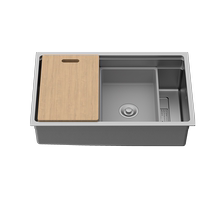 Nine Shepherd 304 Stainless Steel Sink Multifunction Kitchen Wash Basin Home Dishwashing Tank Nano Dual Track Narrow Side Groove