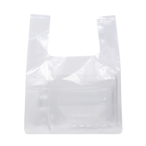5 silk packaging bags thickened and enlarged commercial transparent plastic packaging vests 100 pieces for easy carrying