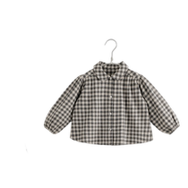 (Lufu) Marc Jenny 2024 Spring New Girls Pure Cotton Classic French Plaid Shirt