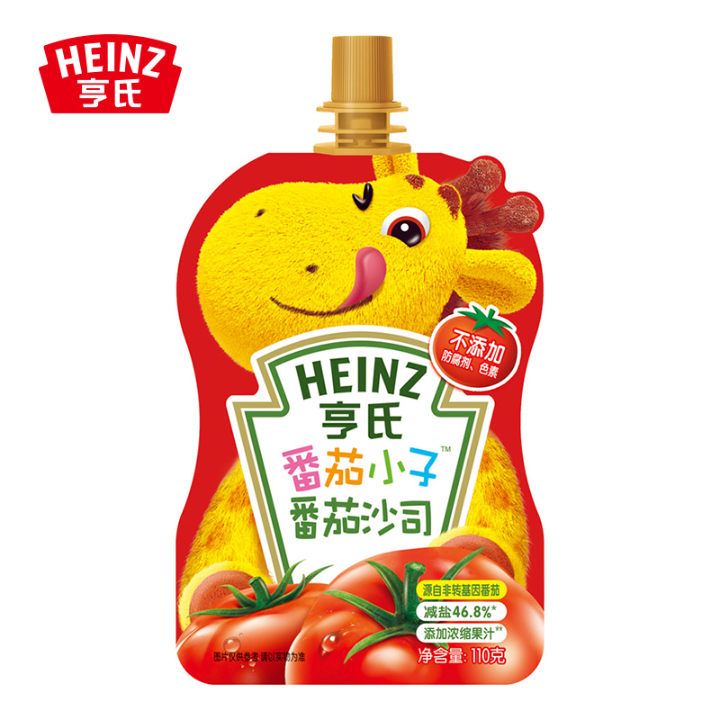 (Tmall Supermarket) Heinz Heinz Tomato Boy Ketchup Sauce Premium Raw Material 110g Sweet and Sour Taste