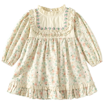 Banxidi girls dress autumn 2024 new style baby one-year-old dress spring and autumn childrens princess dress