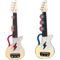 Hape Light Ukulele Enfants Débutant Guitare Électrique Introduction Tout-petits Instrument Jouable Jouet Cadeau