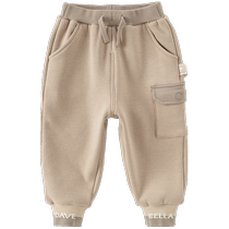 David Bella childrens fleece pants winter new style boys sweatpants medium and large childrens overalls for men