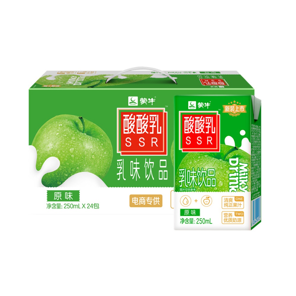 【拍4】蒙牛酸酸乳250ml*24盒×4