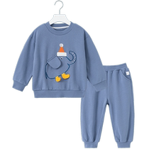 Boys sportswear suits childrens spring and autumn clothes 2023 new style boys and babies trendy clothes childrens clothes Internet celebrity hits the street