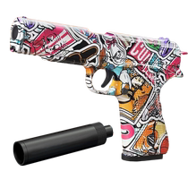 Граффити-ракушка 1911 детский игрушечный пистолет Кольт имитация пистолета Glock с мягкой пулей модель пистолета Desert Eagle
