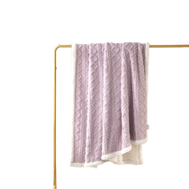 Mercury produced Bailis home textile double-sided velvet thickened composite blanket student dormitory bed morning break blanket