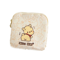Cute Aunt Bear napkin storage bag menstrual bag portable girl Oxford cloth sanitary napkin storage bag