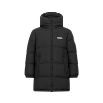 Flying in the Snow Kids Childrens Clothing Childrens Down Jacket 2024 New Winter Boys and Girls Medium Long Bread Down Jacket