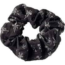 Rasharia Bow Black Large Intestinal Hair Tie Womens 2024 New Style Low Ball Hair Tie Hair Rope Headwear
