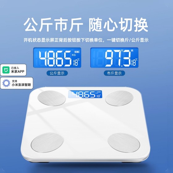 体重秤家用高精准电子秤小型充电体脂秤家庭减肥称重计人体称体重