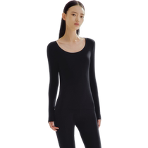 Three-gun thermal underwear for men antibacterial and anti-mite Modal autumn clothes womens round neck invisible traceless thin muscle base