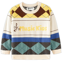 Piggy Banner Childrens Clothing 2024 Autumn Clothing New Childrens Sweaters Childrens Boys Pullovers Baby Sweaters Autumn Trend
