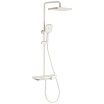 Submarine cream style shower head set cream white piano key home bathroom pressurized shower head