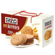 好吃点高纤煎麸饼干礼盒800g*3件+香脆核桃饼干800g*3件