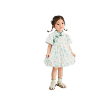 Jerry Baby Cheongsam Girls Summer Baby Dress Infant Skirt National Style Summer Dress Hanfu Childrens Tang Suit