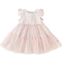 David Bella 2024 Summer Girls Dress Childrens Butterfly Wings Mesh Princess Dress Baby Dress