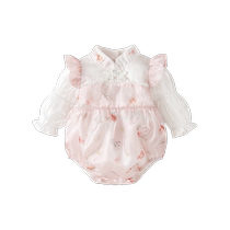 Ban Xidi baby clothes autumn clothes baby clothes newborn baby jumpsuit full moon hundred days national style spring and autumn clothes