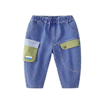 (Designer) Yiqi baby jeans pure cotton spring and autumn boys trousers childrens trousers spring clothing for women