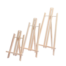 Mini small picture frame desktop desktop folding bracket for drawing shelf portable table oil painting shelf wood display shelf